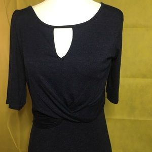 Navy cotton dress.